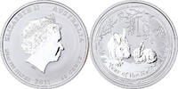 Australien 50 Cents Elizabeth II, Year of the Rabbit, Perth, Silber -