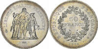 Frankreich 50 Francs Hercule, Paris, Silber, UNZ+, Gadoury:882, KM:941.1 -