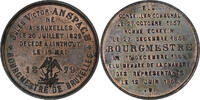 Belgien Medaille Jules Victor Anspach, Bourgmestre de Bruxelles, Copper -