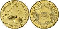 Frankreich betaalpenning Raid de Dieppe, Juno Beach, Copper-nickel -
