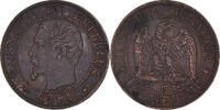Frankreich Centime Münze, Napoleon III, Napoléon III, Strasbourg, VZ -