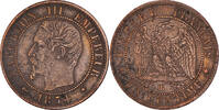 Frankreich Centime Münze, Napoleon III, Napoléon III, Strasbourg, SS -