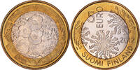 Finnland 5 Euro Nature nordique : La flore., Vantaa, UNZ, Bi-Metallic -