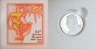 Vatikan 5 Euro Münze, Journée mondiale de la Paix, Roma, Proof, STGL -