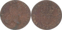 Frankreich 1/2 Sol Münze, Louis XV, Demi sol au buste enfantin -