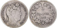 Frankreich 2 Francs Münze, Louis-Philippe, Strasbourg, SGE+, Silber -