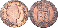 Frankreich Sol Münze, Louis XV, Strasbourg, S, Kupfer, KM:545.4 -