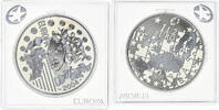 Frankreich 1-1/2 Euro European Union Expansion, Paris, BE, STGL, Silber -