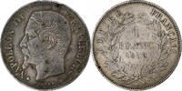 Frankreich Franc Münze, Napoleon III, Napoléon III, Strasbourg, SS -