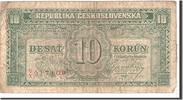 Tschechoslowakei 10 Korun Geldschein, Undated, KM:60a, SGE -