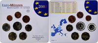 1 Cent to 2 Euro 2002 Stuttgart Deutschland Stuttgart, euro set, STGL STGL