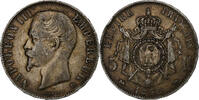 Frankreich 5 Francs Napoleon III, Lyon, Silber, S, Gadoury:734, Le -