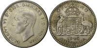 Australien Florin Australia, George VI, Melbourne, Silver, KM:40a, 28.6 -