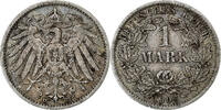 GERMANY - EMPIRE Mark Wilhelm II, Munich, Silber, SS, KM:14 -