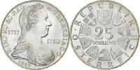 Österreich 25 Schilling Vienne, Silber, VZ+, KM:2901 -