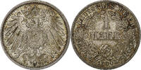GERMANY - EMPIRE Mark Wilhelm II, Berlin, Silber, VZ+, KM:14 -