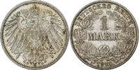 GERMANY - EMPIRE Mark Wilhelm II, Karlsruhe, Silber, VZ, KM:14 -