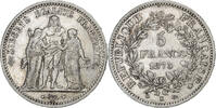 Frankreich 5 Francs Hercule, Bordeaux, Silber, SS, Gadoury:745a -
