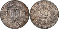 Österreich 50 Schilling Silber, UNZ, KM:2904.1 -