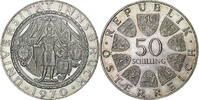 Österreich 50 Schilling VZ, Silber, KM:2908 -