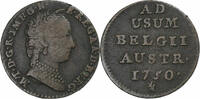 Austrian Netherlands Liard, Oord AUSTRIAN NETHERLANDS, Maria Theresa, Bruges, Kupfer, S, KM:2 -