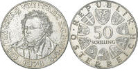 Österreich 50 Schilling Silber, SS+, KM:138.1 -