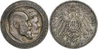 Deutsch Staaten 3 Mark WURTTEMBERG, Wilhelm II, Freudenstadt, Silber -