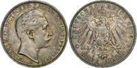 Kingdom of Prussia 3 Mark Wilhelm II, Berlin, Silber, SS, KM:527 -