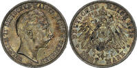 Kingdom of Prussia 3 Mark Wilhelm II, Berlin, Silber, SS, KM:527 -