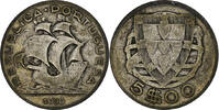 Portugal 5 Escudos Silber, S, KM:581 -