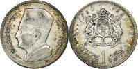 Marokko Dirham Mohammed V, Paris, Silber, S, KM:55 -