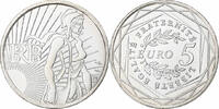 Frankreich 5 Euro Semeuse, Paris, Silber, VZ -