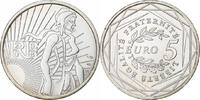 Frankreich 5 Euro Semeuse, Paris, Silber, VZ+ -