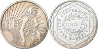 Frankreich 5 Euro Semeuse, Paris, Silber, UNZ -
