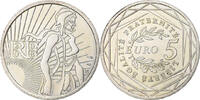 Frankreich 5 Euro Semeuse, Paris, Silber, UNZ+ -