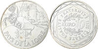 Frankreich 10 Euro Pays De La Loire, Paris, Silber, UNZ, KM:1746 -