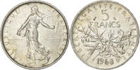 Frankreich 5 Francs Semeuse, Paris, Silber, SS+, Gadoury:770, Le -