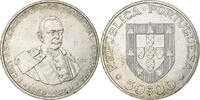 Portugal 50 Escudos Silber, VZ, KM:599 -