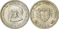 Portugal 5 Escudos Münze, Lisbon, UNZ, Silber, KM:587 -