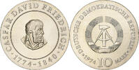 Democratic Republic of Germany 10 Mark Silber, VZ, KM:52 -