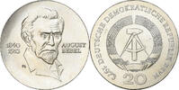 Democratic Republic of Germany 20 Mark Silber, VZ+, KM:46 -