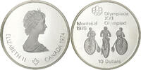 Kanada 10 Dollars Montréal XXI Olympiade, Ottawa, Silber, STGL, KM:95 -