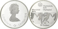Kanada 10 Dollars 1976 Olympics - Football, Silber, STGL -
