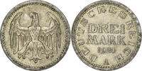 Deutschland, Weimarer Republik 3 Mark Berlin, Silber, SS+, KM:43 -