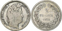 Frankreich 2 Francs Louis-Philippe, Paris, Silber, S, KM:743.1 -