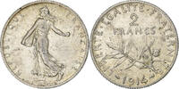 Frankreich 2 Francs Semeuse, Paris, Silber, SS+, Gadoury:532, KM:845.1 -