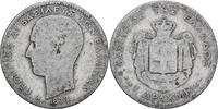 Griechenland Drachma Münze, George I, Paris, SGE, Silber, KM:38 -