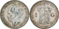 Niederlande Gulden Wilhelmina I, Silber, S+, KM:161.1 -