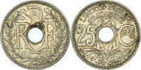 Frankreich 25 Centimes Münze, Lindauer, SS, Nickel-Bronze, KM:867b -