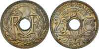 Frankreich 25 Centimes Münze, Lindauer, VZ, Kupfer-Nickel, KM:867a -